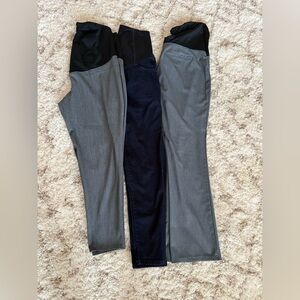 Isabel Maternity by Ingrid & Isabel - 2 Gray & 1 Dark Blue Jean Pants Set